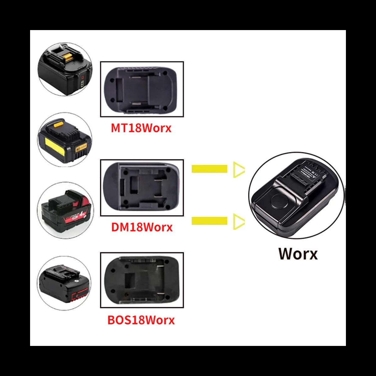 Makita Bosch Dewalt Milwaukee M 18 18V Ƭ ̿ ͸ , Worx 4PIN ͸  , DM18WORX